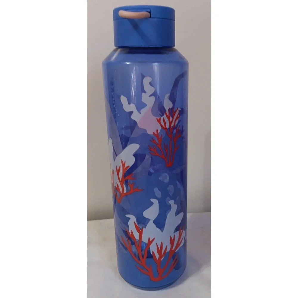 Starbucks Water Bottle Tumbler Coral Reef‎ Blue 2020 Travel Walking Sports